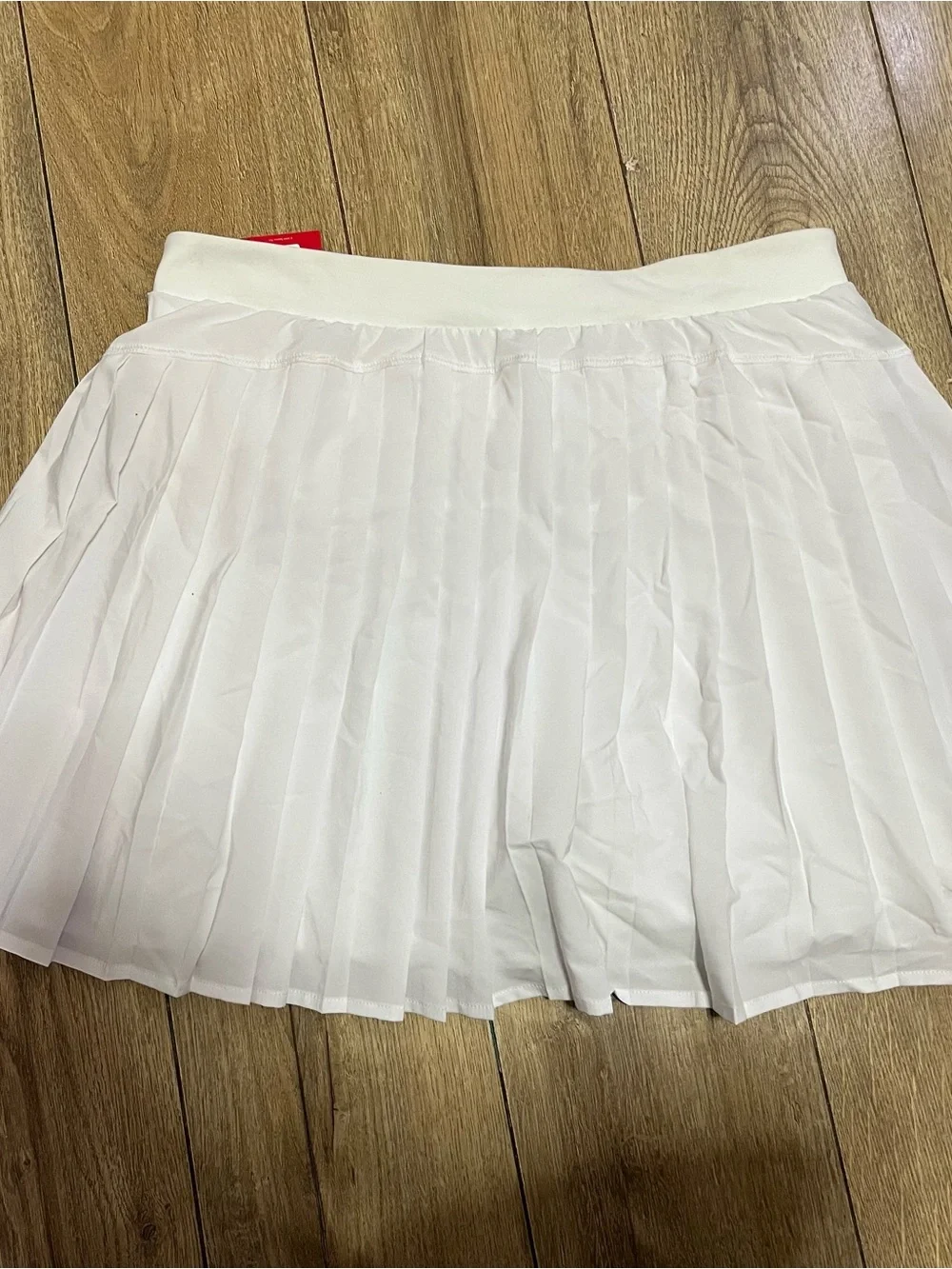 SPANX White Pleated Mini Skort